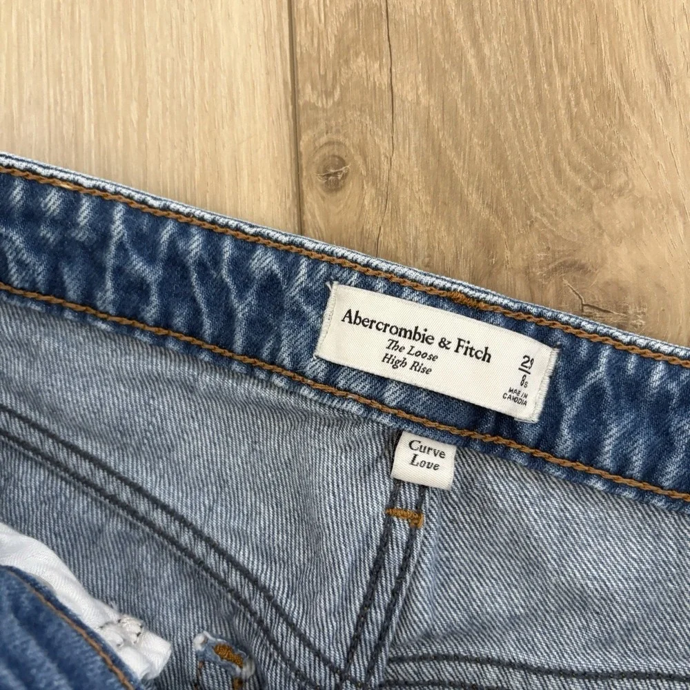 Abercrombie & Fitch The Loose High Rise Curve Love Size 29 8 Short
